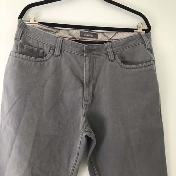 NWOT Kenneth Cole Reaction Gray Relaxed Fit Men Pants Size 36 - Picture 4 of 15